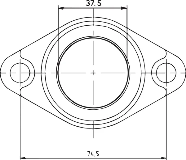 Carburetor Mounting Flange Black-0