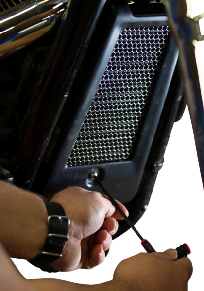 Oil Cooler Guard Black, 1, nordicamoto.ro