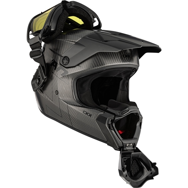 CKX Helmet Titan AMS Matt Carbon + Heated Goggles S-1