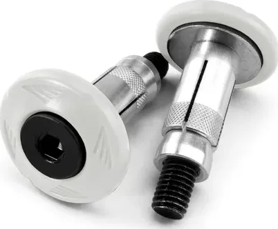 Grip Armor cu capete de ghidon, alb, 1, nordicamoto.ro
