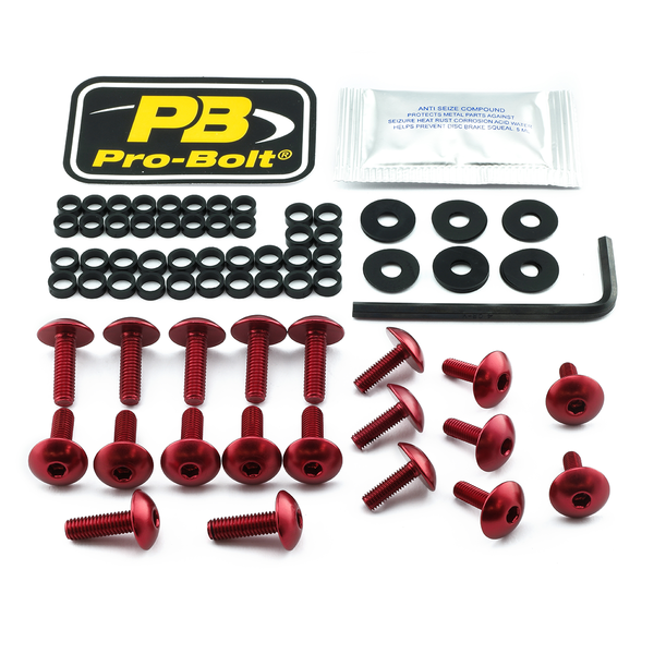 Fairing Bolt Kit For Suzuki Red, 1, nordicamoto.ro