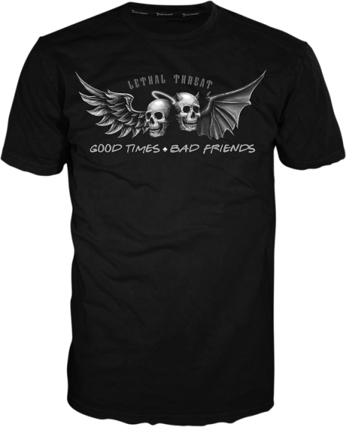 Good Times Bad Friends T-shirt Black 2XL, 3, nordicamoto.ro