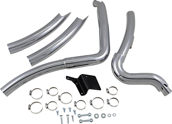 Big Radius 2:2 Exhaust System Chrome, 2, nordicamoto.ro