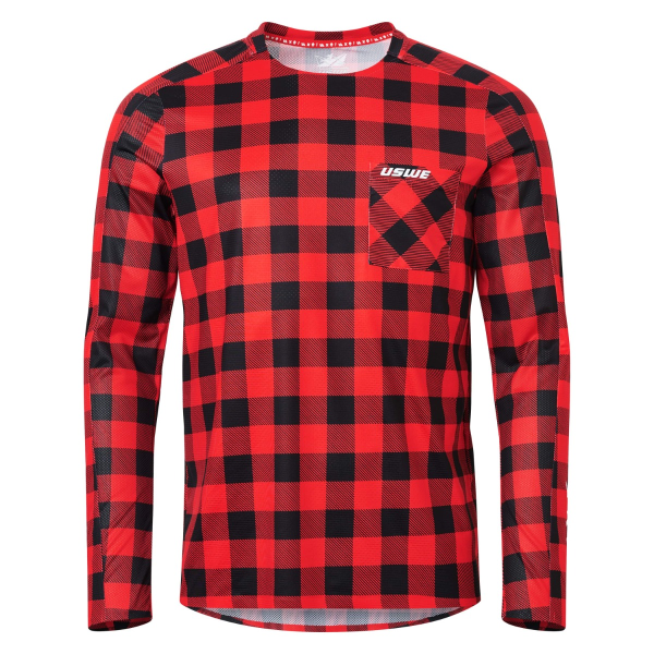 Tricou USWE Flannel Flame Red-1