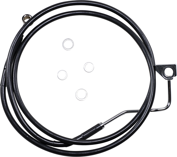 Stainless Steel Brake Line Kit Black, 1, nordicamoto.ro