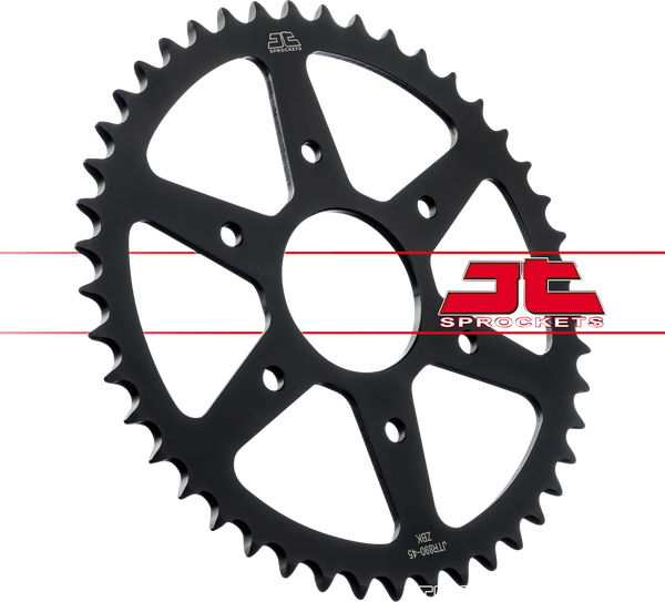 Steel Rear Sprocket Black, Zinc Plated-3