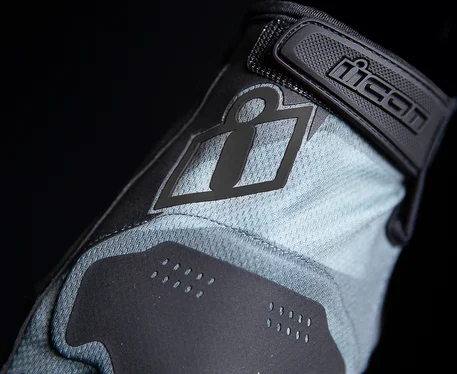 Manusi Textil/Piele Icon Hooligan™ Black/Gray M, 4, nordicamoto.ro