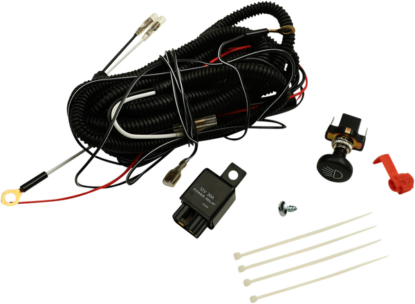 Halogen Spotlight Wiring Harness Black, 1, nordicamoto.ro