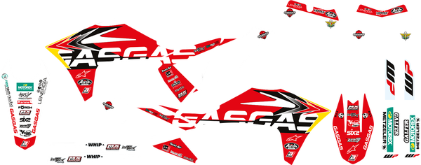 Trophy Graphic Kit Black, Red, White, 2, nordicamoto.ro