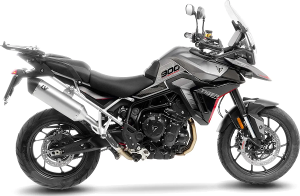 Tobă de eșapament LeoVince LV-14 Titanium Slip-On pentru Triumph Tiger 900, 5, nordicamoto.ro