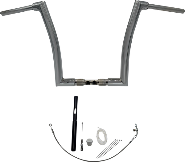 1-1/2(r) Ez Install Flat Top Handlebar Kit Silver, 1, nordicamoto.ro