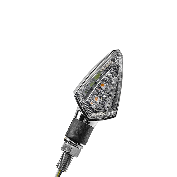 E-marked Smd Led Front Indicators With Front Position  Light Chrome, 1, nordicamoto.ro