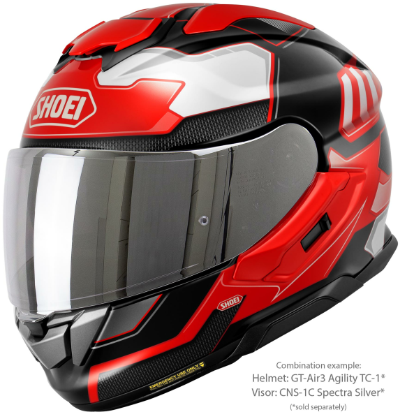 Casca integrala SHOEI GT-AIR3 AGILITY TC-1 Negru/Rosu/Alb XXL-5