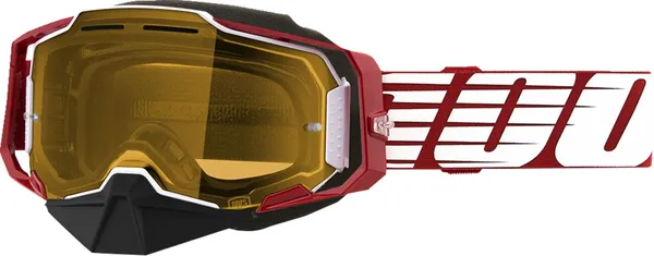 Ochelari Snowmobil 100% Armega Red/White-0