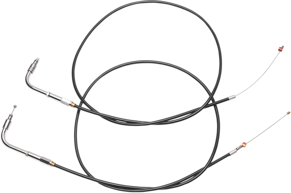 Black Vinyl Throttle/idle Cable Black Standard, 1, nordicamoto.ro