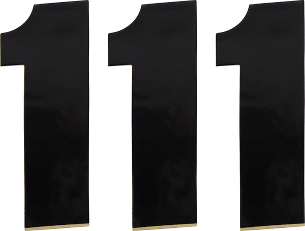 MOOSE RACING Vinyl Race Numbers Black -1