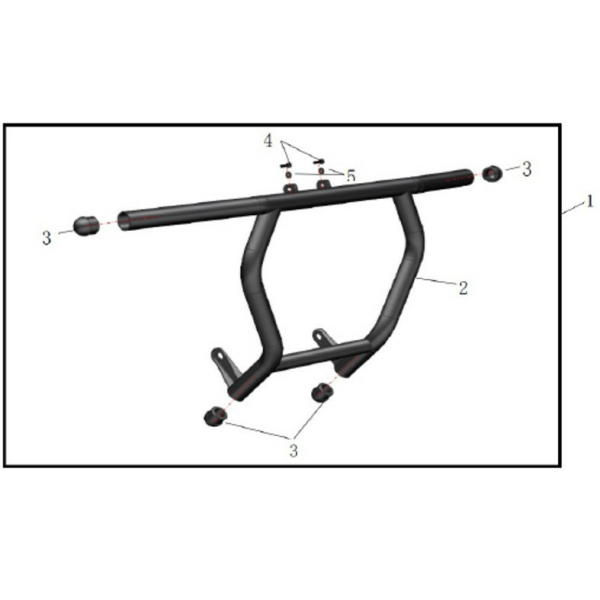 BARĂ PROTECȚIE SPATE ATV CFMOTO CFORCE 600 / 625 / 600 TOURING / 625 TOURING – NEGRU, 8, nordicamoto.ro