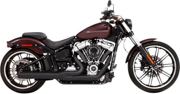 Exhaust System 2 Into 1 Softail 18+ Black, 1, nordicamoto.ro