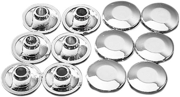 Chrome Plug For Handlebar Clamps Silver, 1, nordicamoto.ro