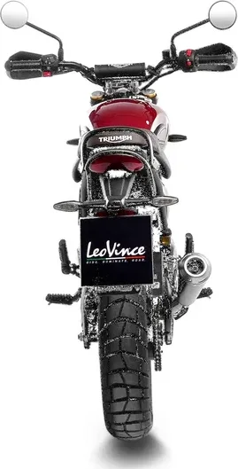 Tobă de eșapament LeoVince GP One Slip-On pentru Triumph Scrambler 400 X, 2, nordicamoto.ro