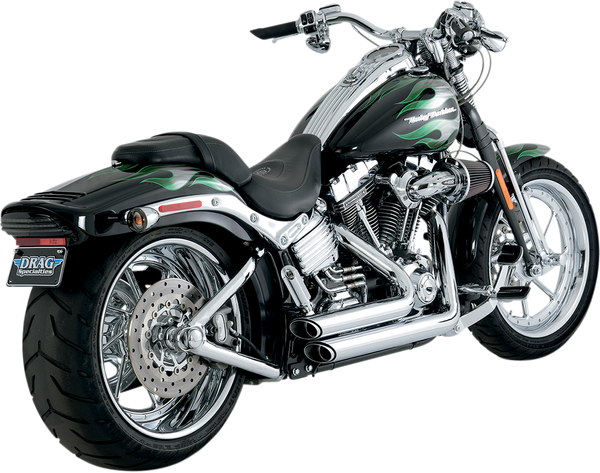 Shortshots Staggered Exhaust System Black, 1, nordicamoto.ro