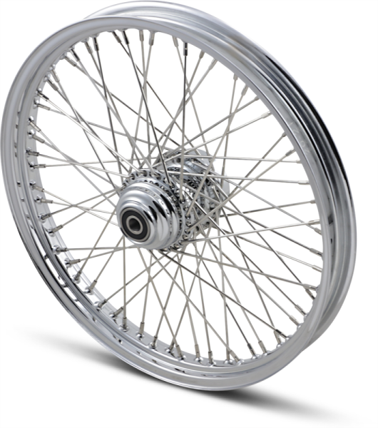 Front Wheel 21x2.15 Single-disc 60-spoke Chrome Silver, 1, nordicamoto.ro