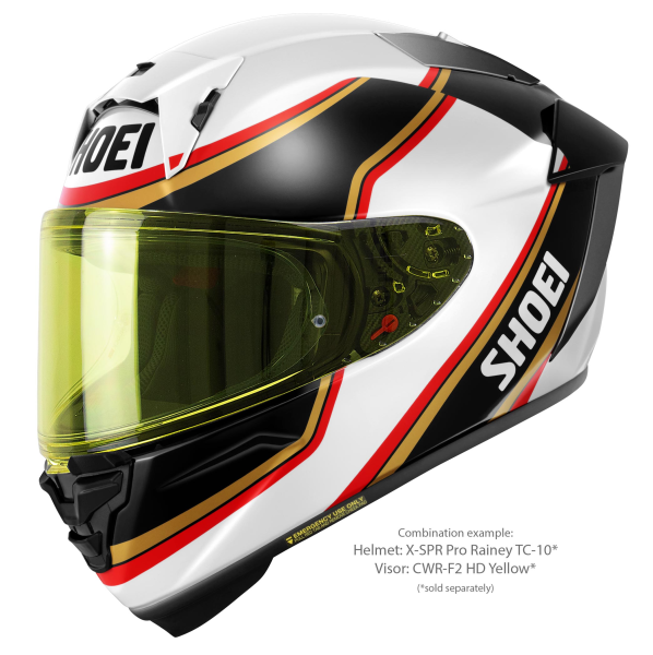 Casca Integrala SHOEI X-SPR PRO RAINEY TC-10 Negru/Auriu/Alb L, 3, nordicamoto.ro