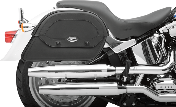 Custom Fit Cruis'n Slant Saddlebags Black L +, 1, nordicamoto.ro
