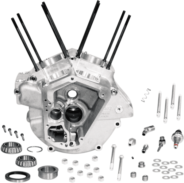 Super Stock Engine Case Silver, 1, nordicamoto.ro