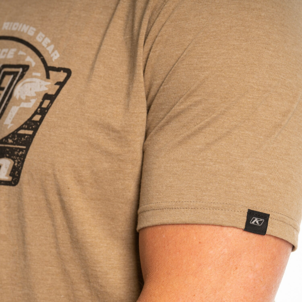 Tricou Klim Pioneer 99 Tri-blend Coyote Brown Heather - Monument-9