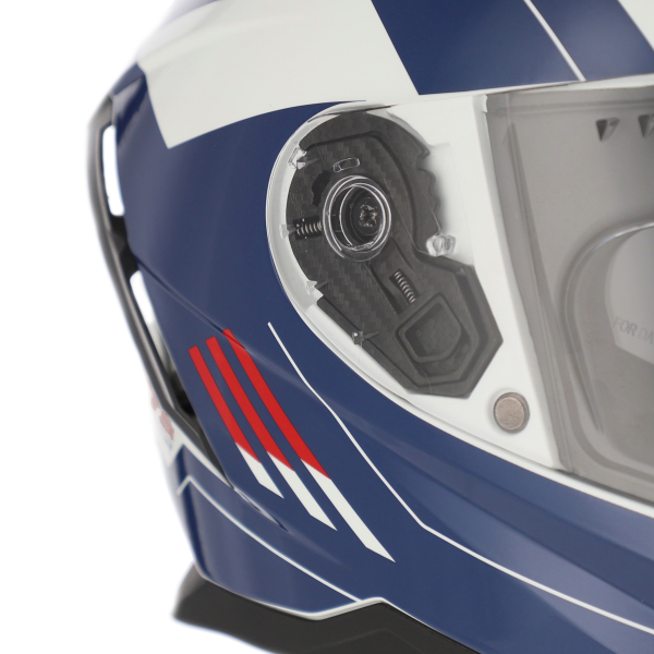 Casca Acerbis X-Way Graphic White/Blue/Red-0
