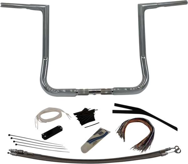 1-1/4(r) Ez Install Flat Top Handlebar Kit Silver, 1, nordicamoto.ro