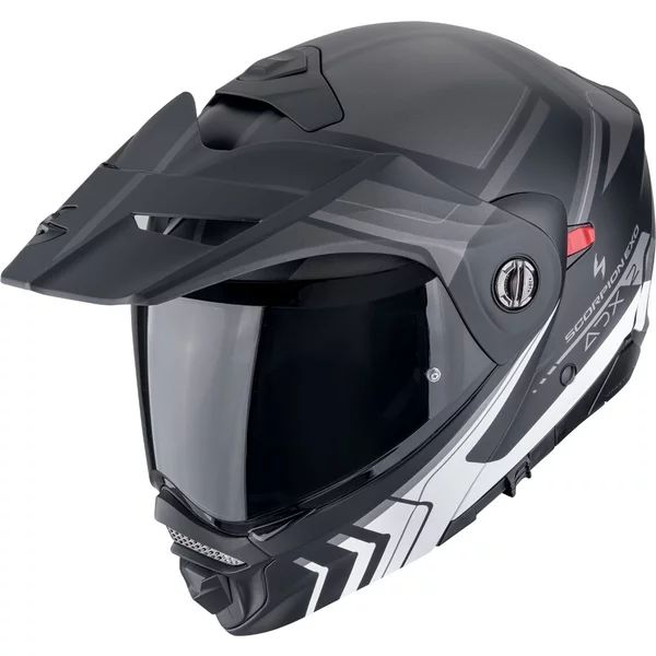 Casca flip-up touring/adventure SCORPION ADX-2 LEWIS M Negru/Rosu, 6, nordicamoto.ro