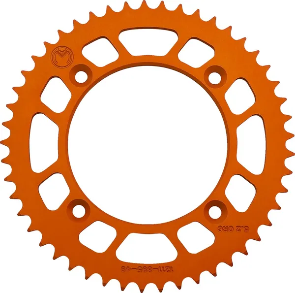 MOOSE RACING Rear Aluminum Sprocket Orange 