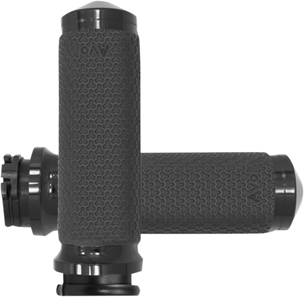 Vibration Dampening Memory Foam Grips Black, 1, nordicamoto.ro