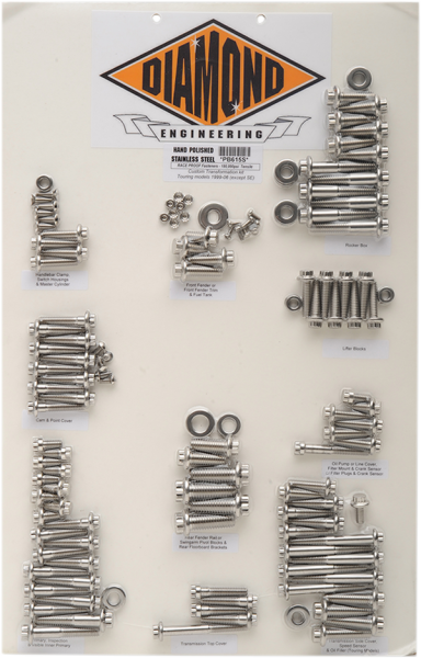 Custom Transformation Fastener Kit Silver, 1, nordicamoto.ro