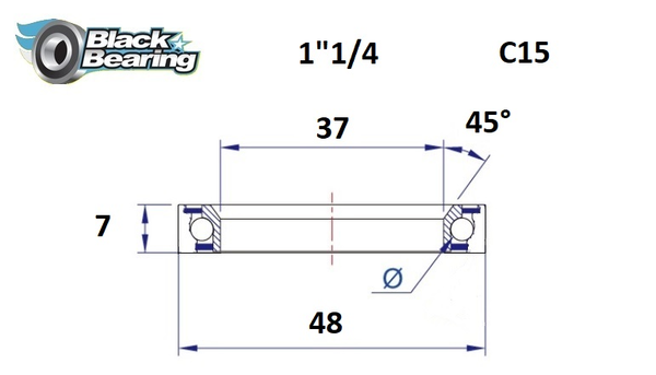 Headset Bearing, 1, nordicamoto.ro