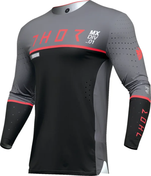 Tricou Thor Prime Ace Black/Gray 3XL, 1, nordicamoto.ro