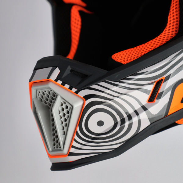 Casca Acerbis Whoops Graphic Gri/Portocaliu XXL-4