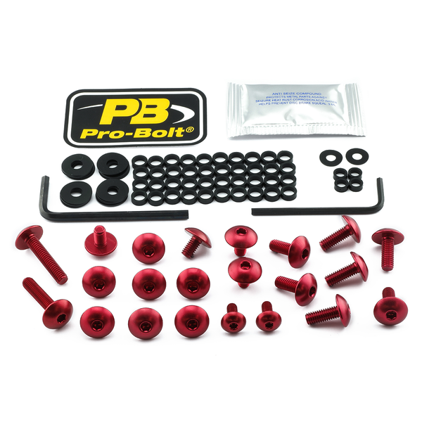 Fairing Bolt Kit For Kawasaki Red, 1, nordicamoto.ro