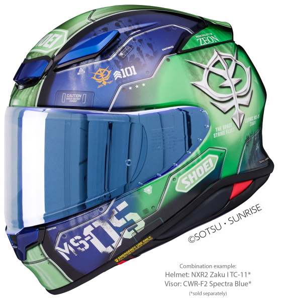 Casca integrala SHOEI NXR2 ZAKU I TC-11 Albastru/Verde XXL-8