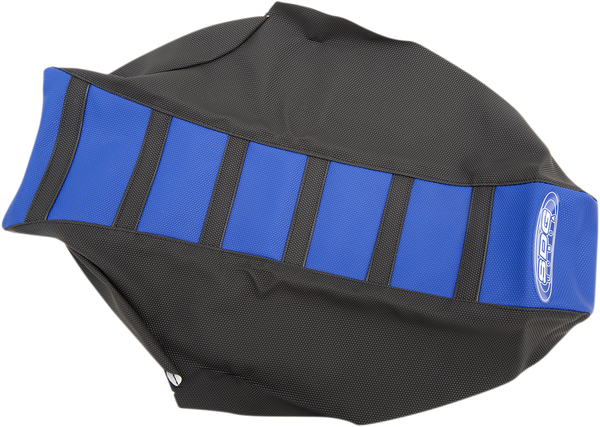 6-rib Gripper Seat Cover Black, Blue, 2, nordicamoto.ro