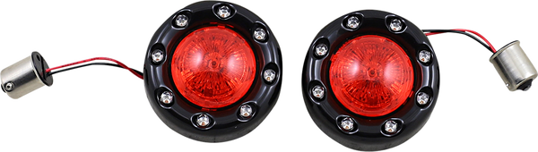 Probeam® Bullet Ringz 1156 Rear Turn Signals Black, 1, nordicamoto.ro