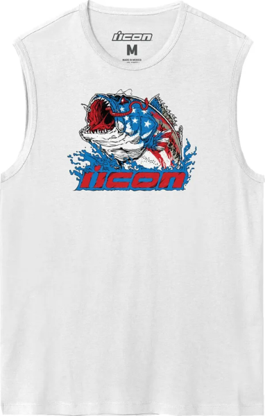 Tricou Icon American Basstard White-1