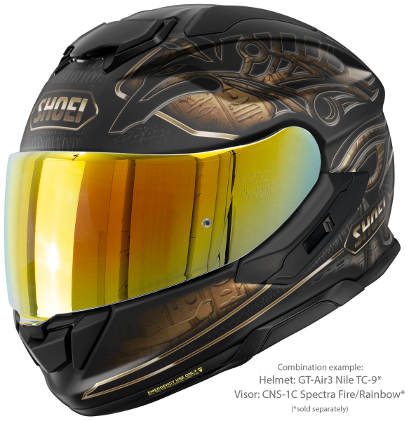 Casca integrala SHOEI GT-AIR3 NILE TC-9 Negru/Maro Mat XXL-3