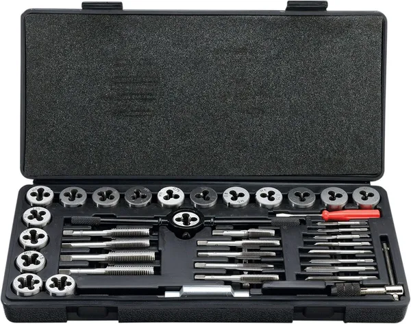 MOOSE RACING Metric Tap And Die Set Silver -0