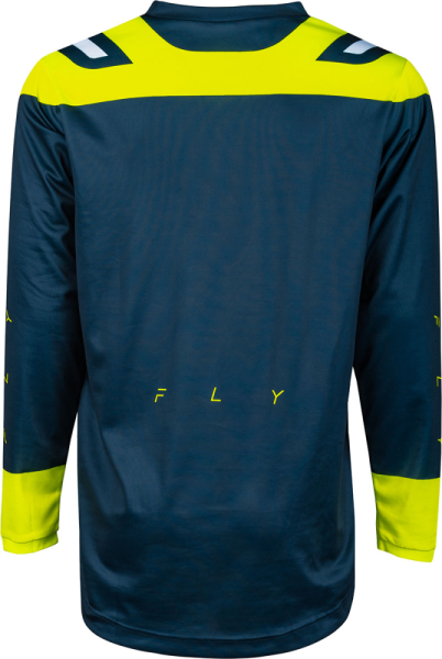 Tricou MX Fly F-16 932 Albastru/Fluo Galben-0