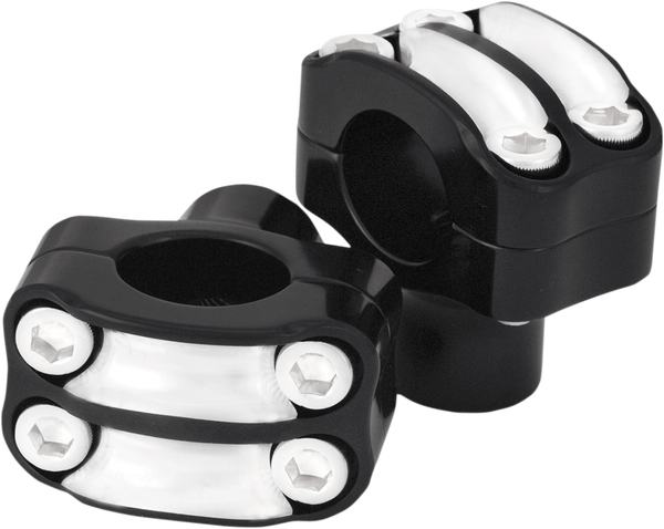 Nostalgia Handlebar Riser Black, Silver, 2, nordicamoto.ro
