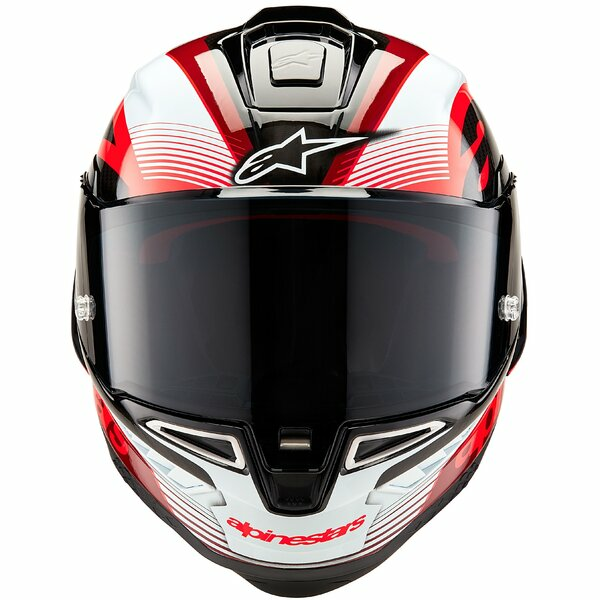 Casca integrala sport ALPINESTARS SUPERTECH R10 CARBON TEAM Negru/Rosu/Alb-7