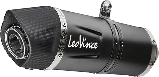 Tobă de eșapament LeoVince LV One Evo Black Edition Slip-On pentru Yamaha Ténéré, 1, nordicamoto.ro